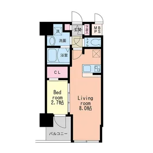 HS梅田EAST【15階】の間取り