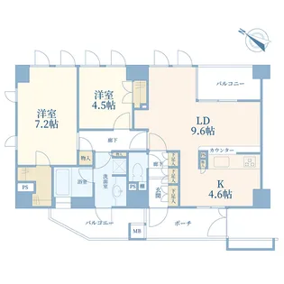 ジェイパーク中目黒IV【8階】の間取り