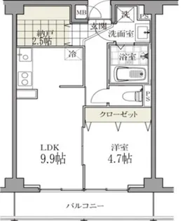 東京都港区白金台5【マンション】の間取り