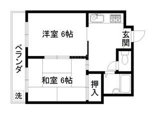 第2嶋本マンション【2階】の間取り