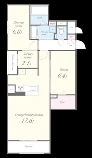 インペリアル大宮【1階】の間取り