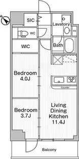 コンフォリア・リヴ巣鴨【3階】の間取り