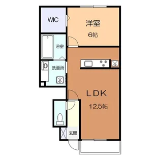 クレイドル北山田【1階】の間取り
