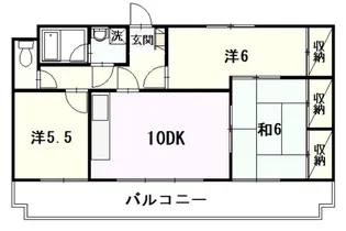 グリーンドエル鶴江【1階】の間取り