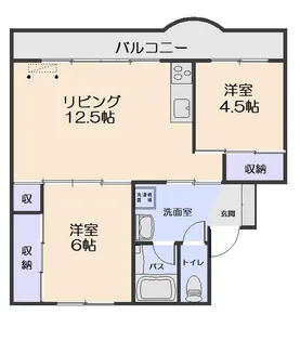 スカイクレストナガワII (Skycrest Nagawa II)【5階】の間取り