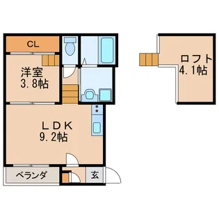 レクセラ新栄【1階】の間取り