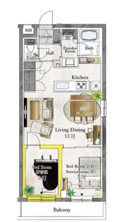 プラネソシエプラス桜台【2階】の間取り