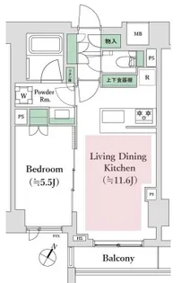 オープンレジデンシア神楽坂若宮町【2階】の間取り