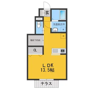 エスペランサ八幡【1階】の間取り