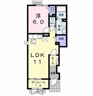 グランツ・T【1階】の間取り