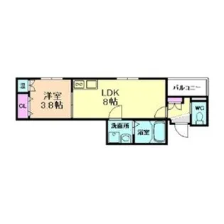 ローズガーデン矢田II【3階】の間取り