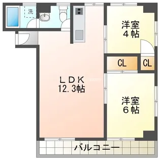 第五大貴ビル【5階】の間取り
