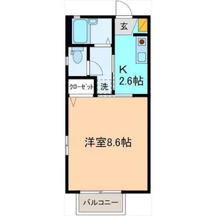 レフィナード【2階】の間取り