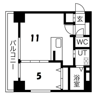ブロス・ラ・リベルタ【8階】の間取り