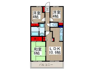 マ・メゾン寿【6階】の間取り