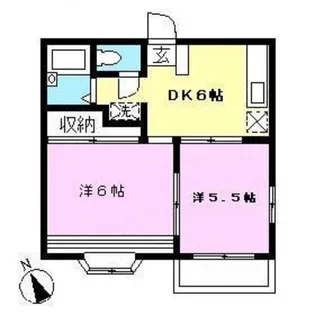 グリーンハイム【2階】の間取り