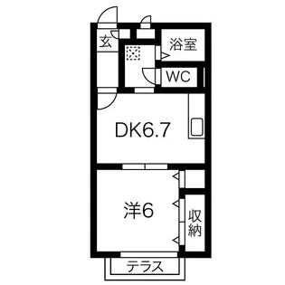 グレイス学園前【2階】の間取り
