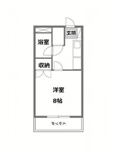 レディースキャステル【2階】の間取り