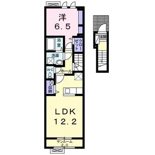 ヴィオーラ大門【2階】の間取り