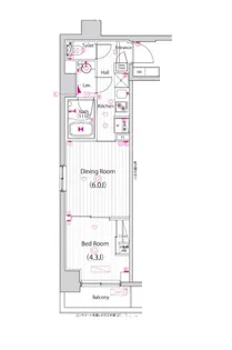 ガーラ・パークサイド亀戸【2階】の間取り