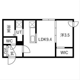 Harness麻生【1階】の間取り