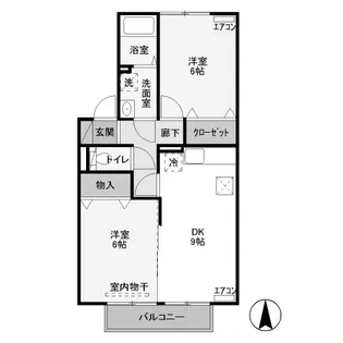 藤ノ木ハウス A【1階】の間取り