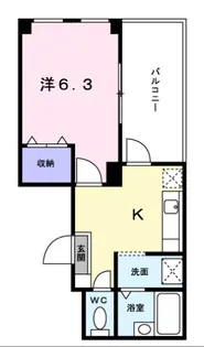 クレアトゥール新宿【6階】の間取り