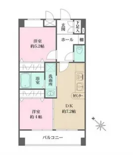 アビオン中野坂上B棟【3階】の間取り