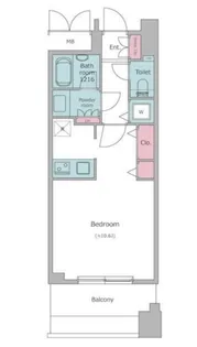レジディア西麻布【7階】の間取り
