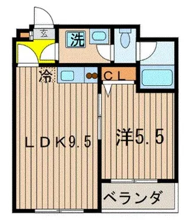 プラザ南大井【3階】の間取り
