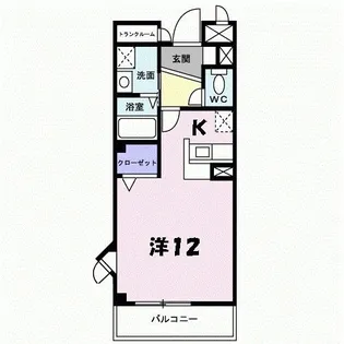 クラールオストベルグI【1階】の間取り