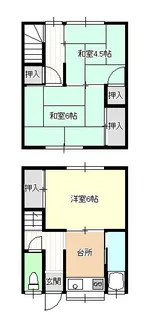 松尾アパートの間取り