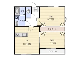 ジューンベリー【2階】の間取り