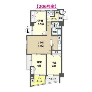 エーデルワイス【2階】の間取り