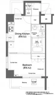 プラウドフラット新宿河田町【3階】の間取り