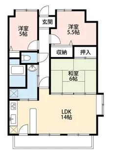 エトワール河原町【7階】の間取り