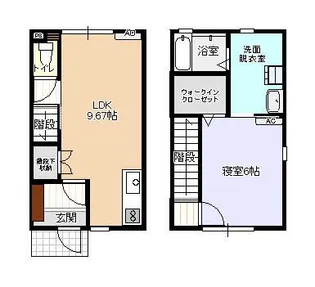 ビオラ上赤江B棟【2階】の間取り