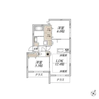 FLOWER FIELDS KASHIWA フラワーフィールズカシワ【1階】の間取り