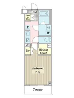 ハイツ アイランド公津の杜【1階】の間取り