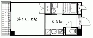 エリーフラッツ京町【1階】の間取り