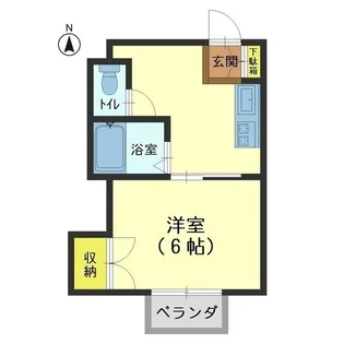 セサミ西中野【2階】の間取り