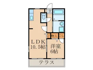 ラ・プランタン【2階】の間取り