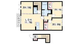 グランファミーユ【2階】の間取り