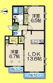 ラッキーヒルズ【3階】の間取り