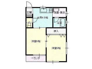 ハイツはるはる【2階】の間取り
