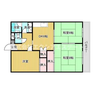 入江マンション【4階】の間取り
