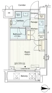 カスタリア菊川【4階】の間取り
