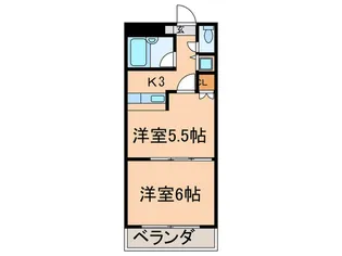 リーブ大橋【2階】の間取り