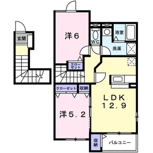 フォーリスト II【2階】の間取り