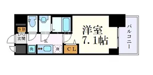 プレサンス名駅南エディフィス【10階】の間取り